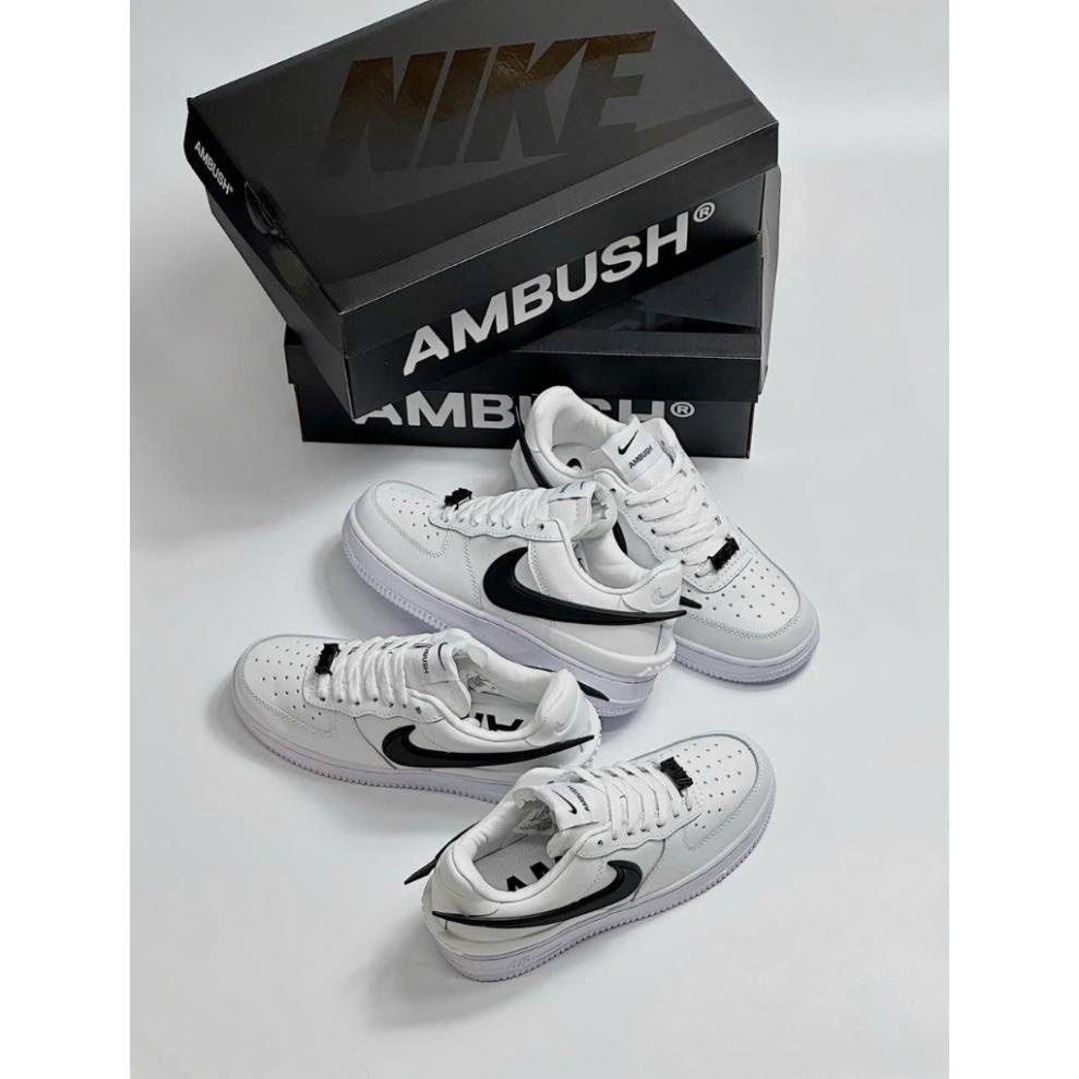 Giày _Nike Air Force 1  AMBUSH Low Phantom   , giày Af1 AMBUSH full trắng bản S.Cấp trung full phụ kiện