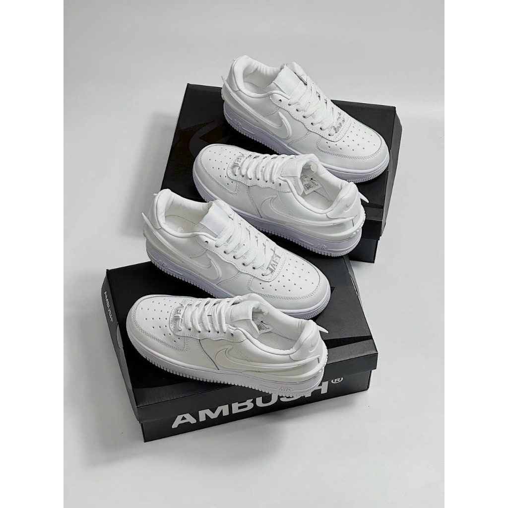 Giày _Nike Air Force 1  AMBUSH Low Phantom   , giày Af1 AMBUSH full trắng bản S.Cấp trung full phụ kiện
