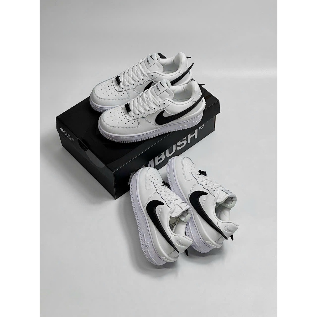 Giày _Nike Air Force 1  AMBUSH Low Phantom   , giày Af1 AMBUSH full trắng bản S.Cấp trung full phụ kiện
