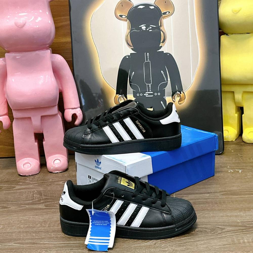 Giày Thể Thao/Giày Sneaker Adidas Superstar Màu Đen Cá Tính Thời Trang Cho Nam Nữ