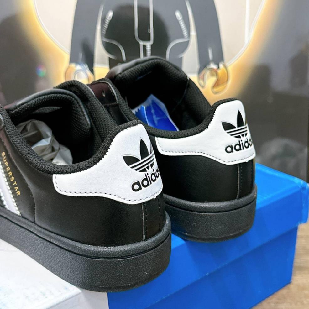 Giày Thể Thao/Giày Sneaker Adidas Superstar Màu Đen Cá Tính Thời Trang Cho Nam Nữ
