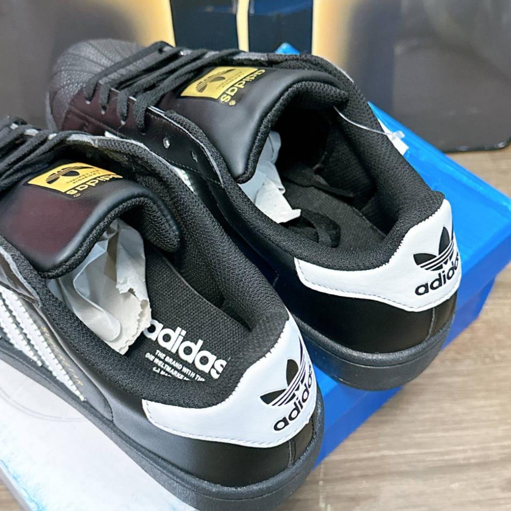 Giày Thể Thao/Giày Sneaker Adidas Superstar Màu Đen Cá Tính Thời Trang Cho Nam Nữ