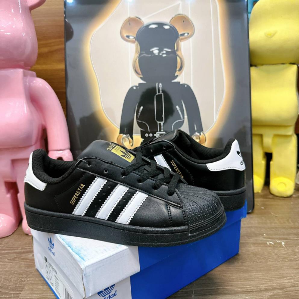 Giày Thể Thao/Giày Sneaker Adidas Superstar Màu Đen Cá Tính Thời Trang Cho Nam Nữ