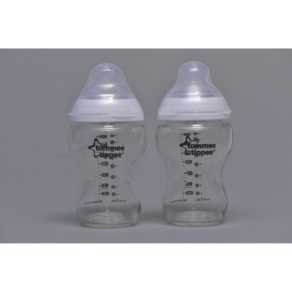Bình sữa thủy tinh tommee tippee 250ml bộ 2 cái 0 tháng trở lên