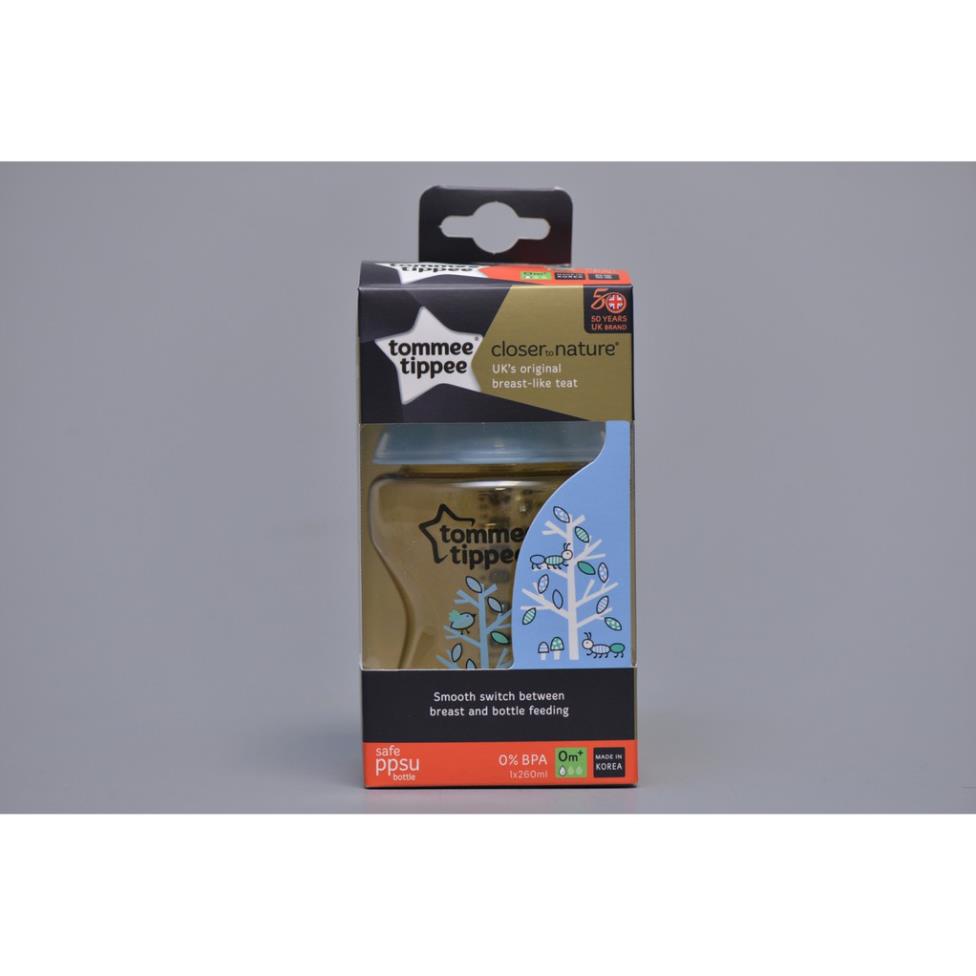 Bình sữa Tommee Tippee PPSU 260ml. Hàng mới 100%, sản phẩm có chút bị trầy xước.