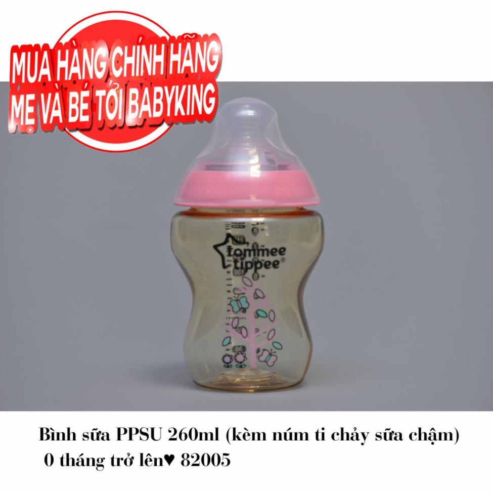 Bình sữa Tommee Tippee PPSU 260ml. Hàng mới 100%, sản phẩm có chút bị trầy xước.