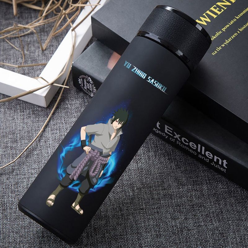 Bình Nước Giữ Nhiệt 500ml Bằng Thép Không Gỉ Họa Tiết naruto sasuke kakashi anime Dành Cho Học Sinh Nam Nữ