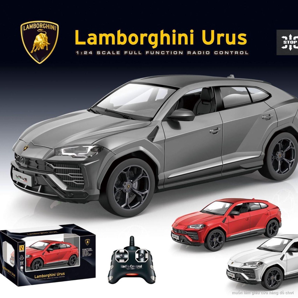 Xe ô tô đồ chơi điều khiển từ xa không dây thương hiệu Lambo 1:24 đồ chơi mô hình trẻ em xe thể thao quà tặng sinh nhật