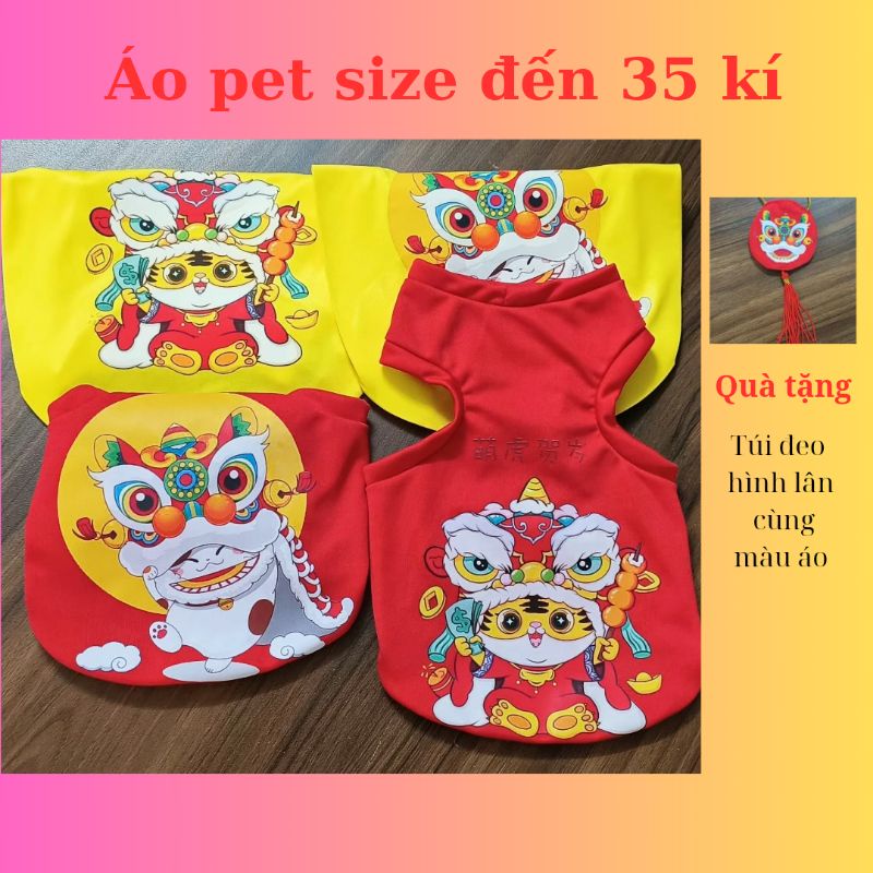Áo lân cho chó mèo, thú cưng size đến 35 kí
