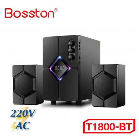 Loa Vi Tính 2.1 Bosston T1800 Led - Bluetooth