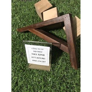 /Giá rẻ/Chân kệ gỗ treo tường, eke gỗ, giá đỡ chữ L màu rustic