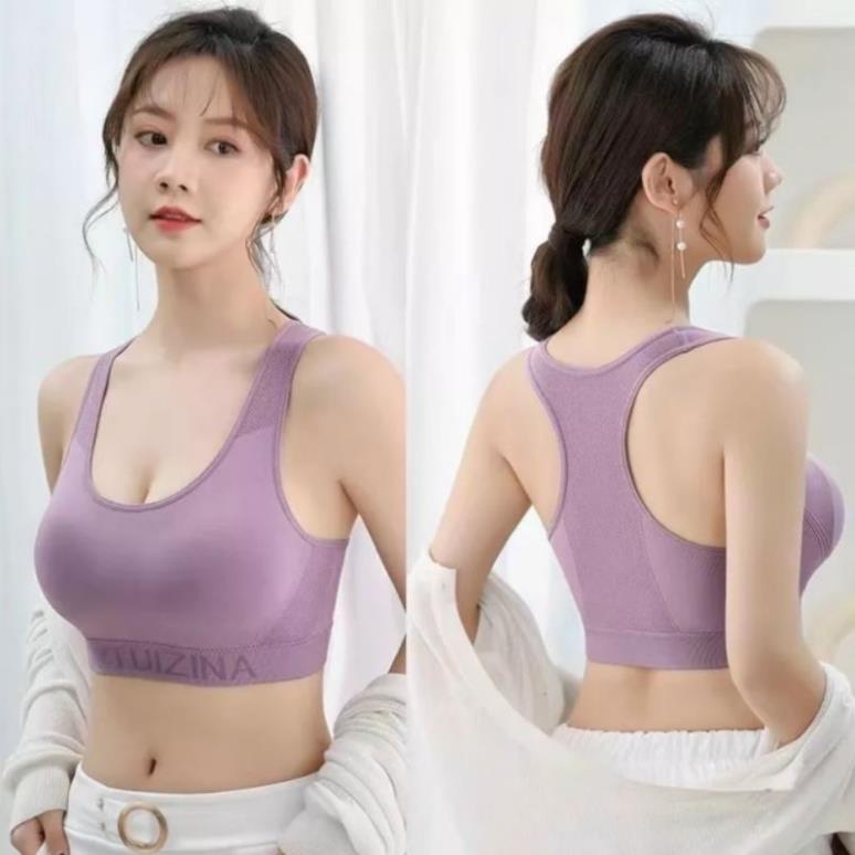 Áo bra thể thao chất dệt kim LULY SPORT freesize size từ 40-56kg LULY