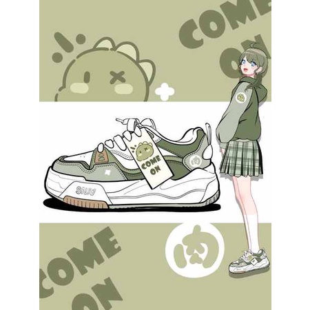 2023 phong cách mới phiên bản hàn quốc giày thể thao cô gái dễ thương