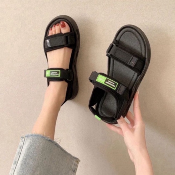 Giày sandal nữ 2 quai vải, giày xăng đan quai dán mã S1761 . . . ..