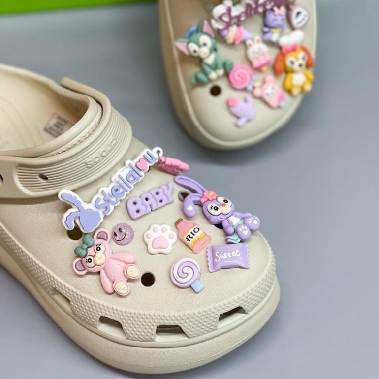 Depcrosss  Dép sục Cross Crush màu kaki- tặng 12 sticker đá