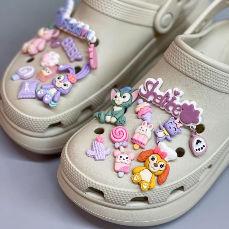 Depcrosss  Dép sục Cross Crush màu kaki- tặng 12 sticker đá