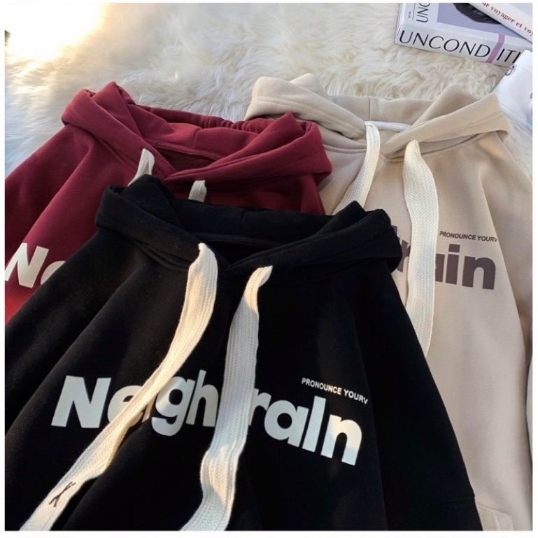 Áo hoodie nam nữ chất liệu nỉ bông dày 2 lớp - Áo hoodie zip nam nữ freesize chất nỉ bông phối dây to chữ x in hình NELG
