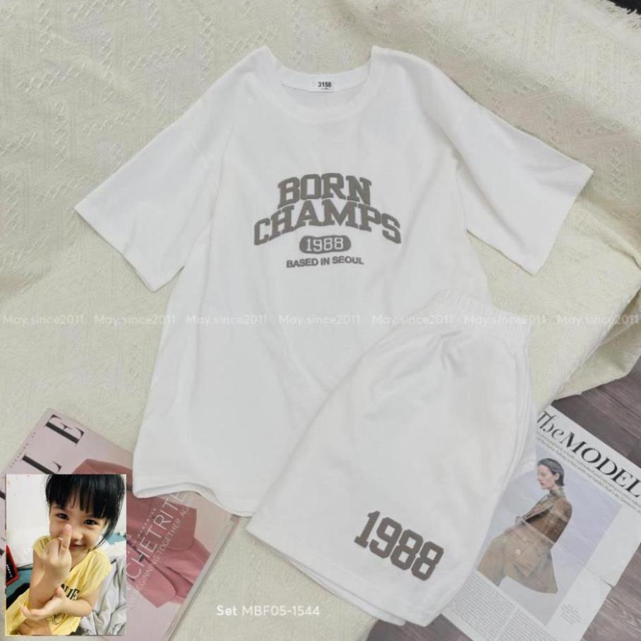 Set Bộ MAY.SINCE2011 Chất Cotton Thấm Hút Mồ Hôi In Chữ Nổi Cá Tính MBF05-1544
