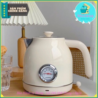 Ấm đun nước siêu tốc ocooker xiaomi phong cách retro cao cấp có hiển thị nhiêt độ