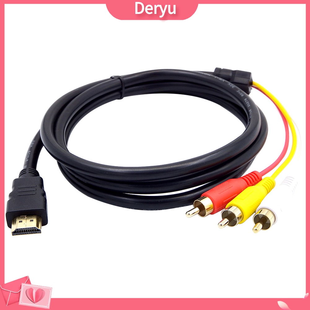 Cáp Chuyển Đổi HDMI Sang 3 RCA AV Chuyên Dụng