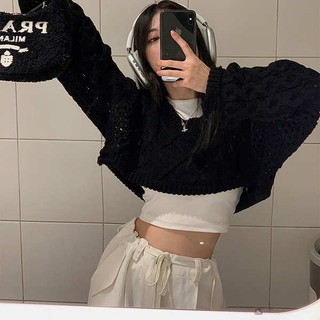 Áo len ngắn nữ áo len rời