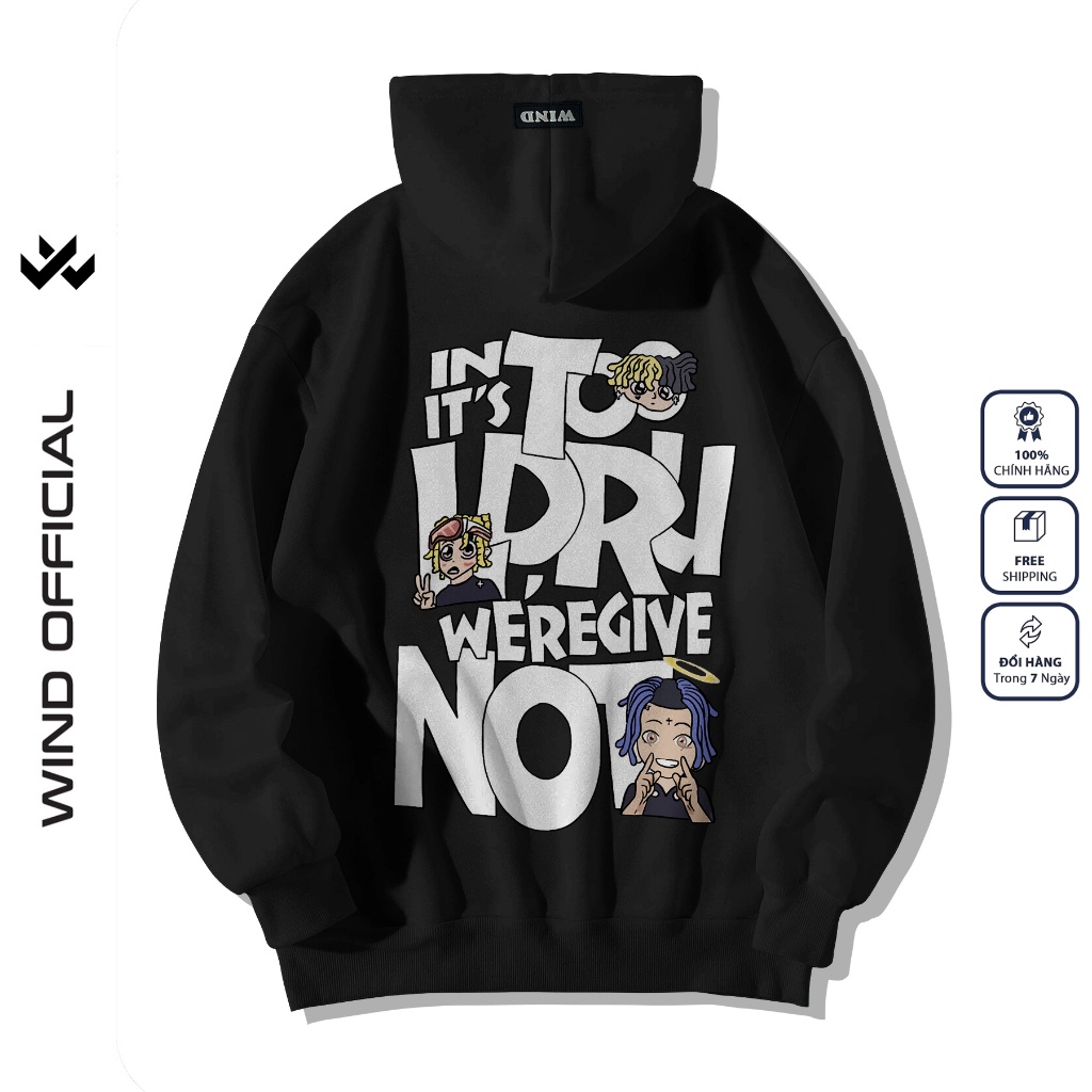 Áo hoodie nam nữ form rộng WIND COMIC thời trang nam nữ oversize ulzzang