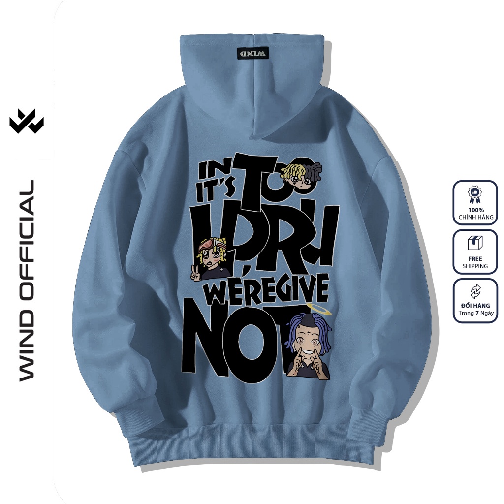 Áo hoodie nam nữ form rộng WIND COMIC thời trang nam nữ oversize ulzzang