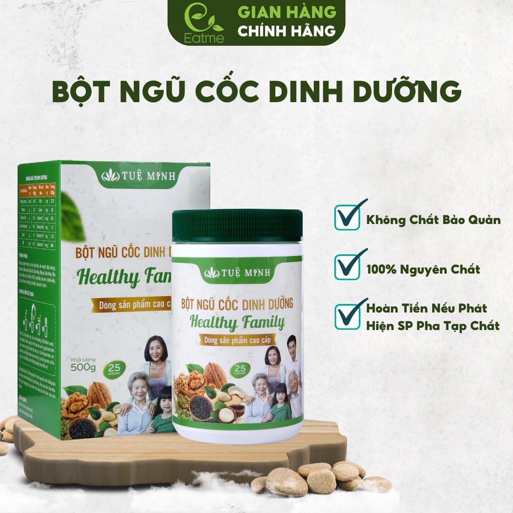 Bột Ngũ Cốc Dinh Dưỡng Eatme 25 Loại Hạt Hộp 500g