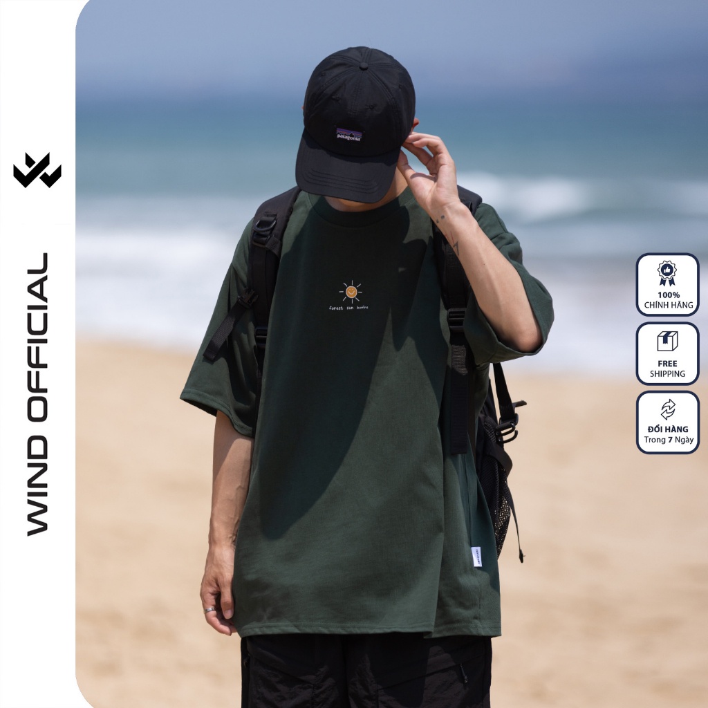 Áo thun tay lỡ WIND unisex form rộng TRAVEL cotton thời trang nam nữ oversize ulzzang