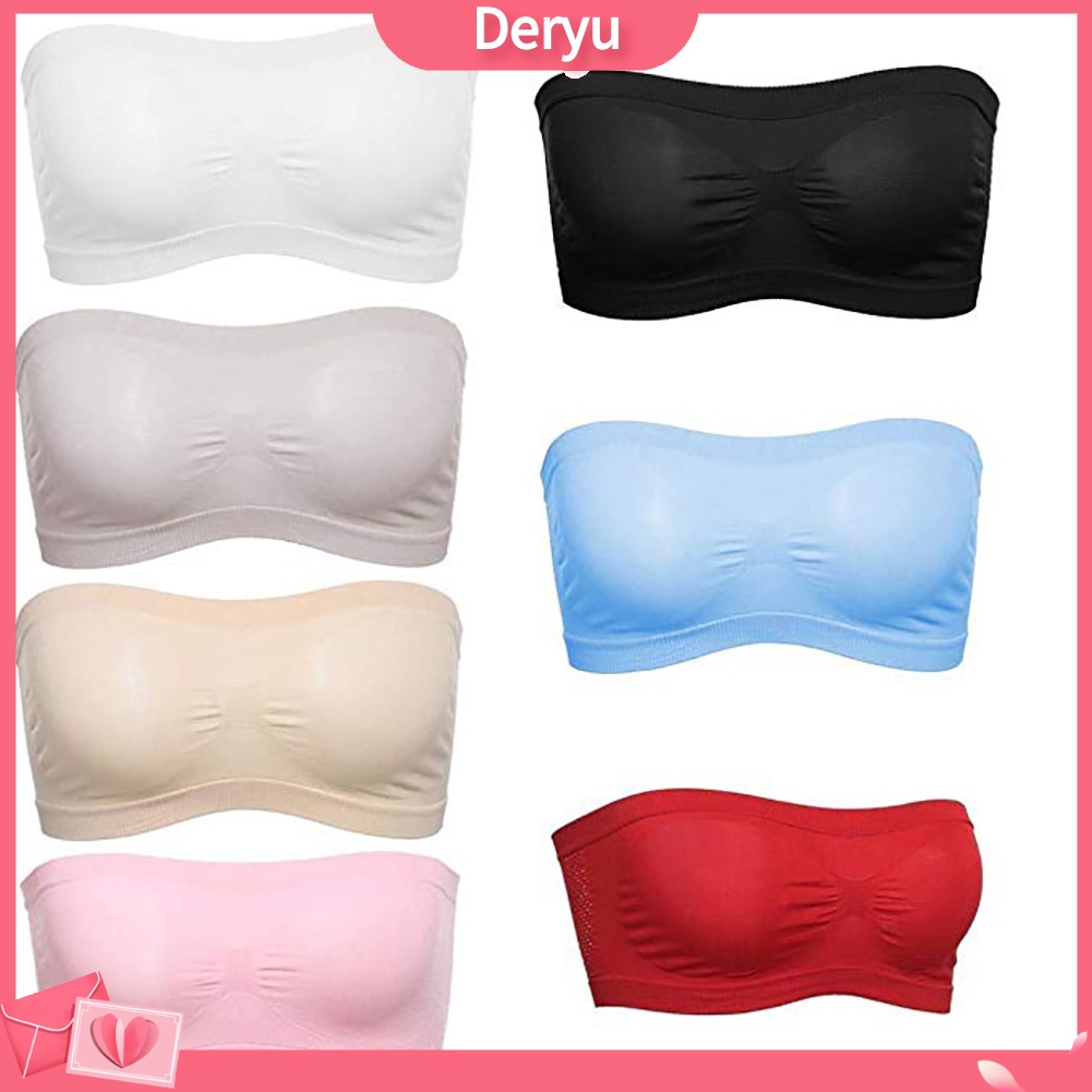 Áo Ngực Thể Thao Không Dây Hở Lưng Thoáng Khí Màu Trơn Cho Nữ