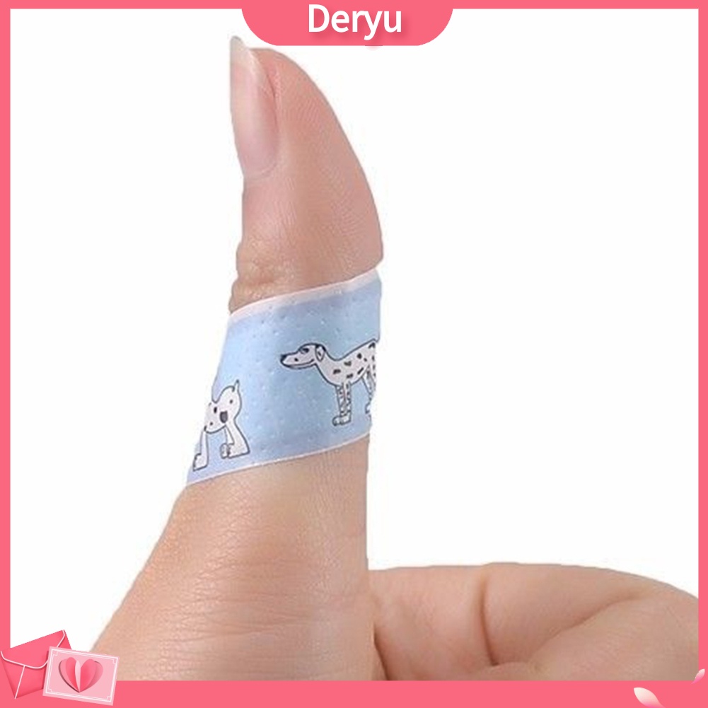 Bộ 10 / 20 / 50 Miếng Dán Vết Thương Bằng Nhựa Chống Thấm Nước Họa Tiết Hoạt Hình Dễ Thương
