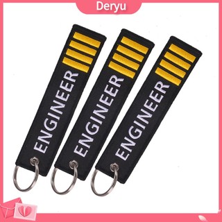 Deryu| Móc Khóa Thêu Chữ Engineer Sáng Tạo