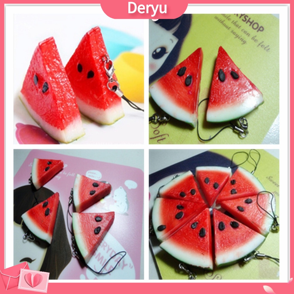Móc Khóa Túi Xách / Điện Thoại Hình Trái Dưa Hấu Dễ Thương Xinh Xắn
