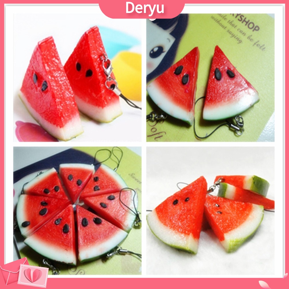 Móc Khóa Túi Xách / Điện Thoại Hình Trái Dưa Hấu Dễ Thương Xinh Xắn
