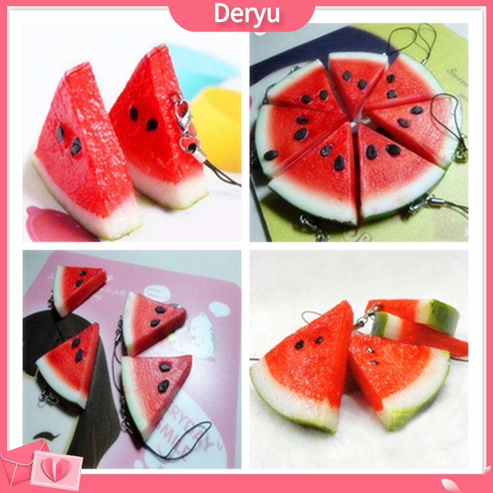 Móc Khóa Túi Xách / Điện Thoại Hình Trái Dưa Hấu Dễ Thương Xinh Xắn