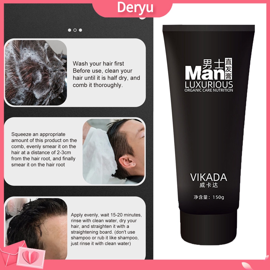 Kem Làm Thẳng Tóc 150ml Tự Nhiên Không Làm Tổn Thương Tóc Cho Nam Sử Dụng Tại Nhà