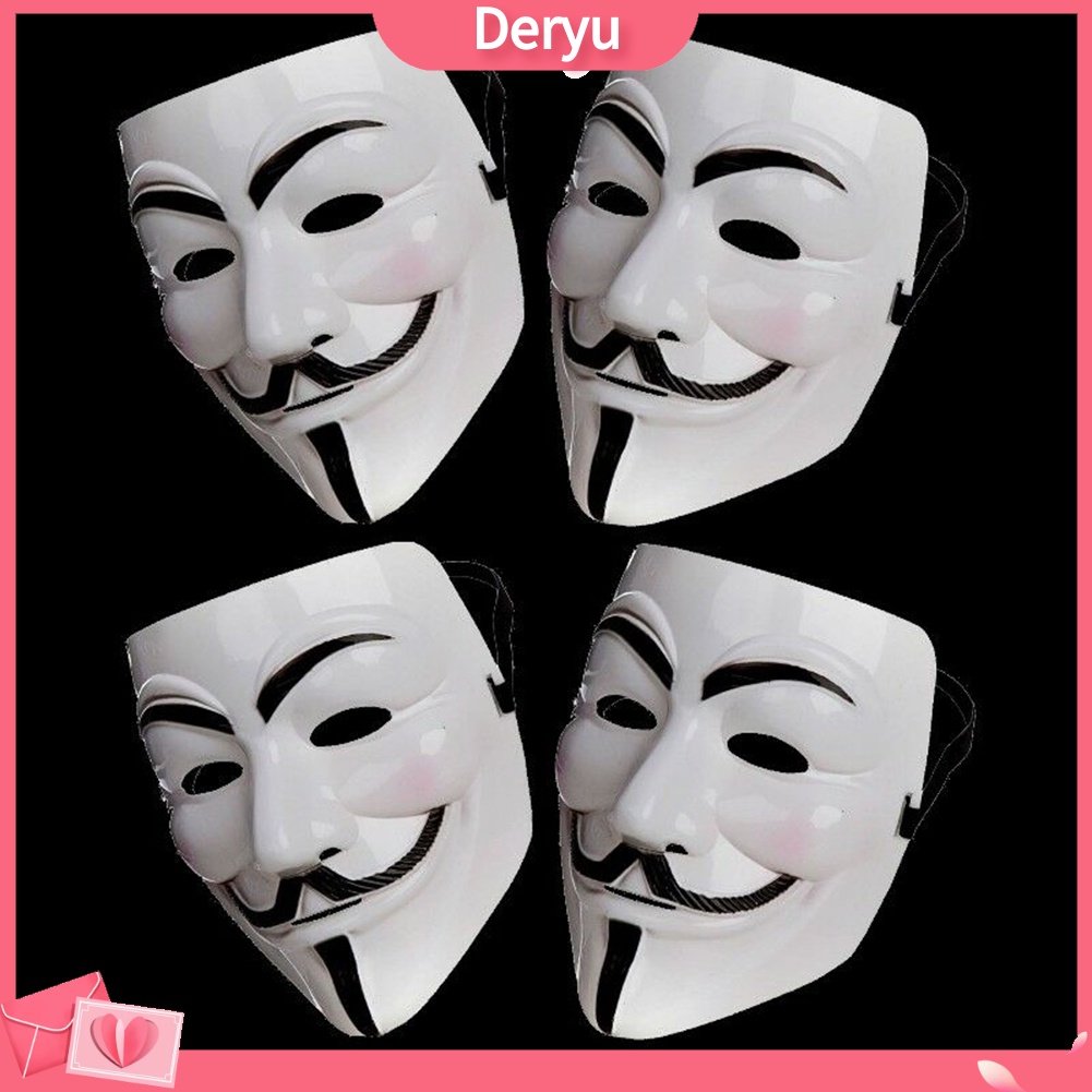 Mặt Nạ Hóa Trang Anonymous Hacker V for Vendetta Master Trong Phim Hoạt Hình Anonymous V