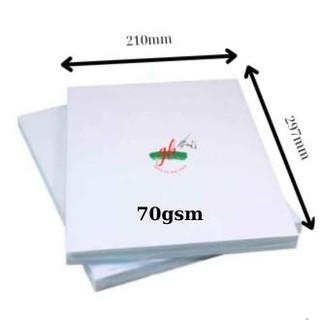 Combo 50 tờ giấy a4 trắng double a định lượng 70gsm