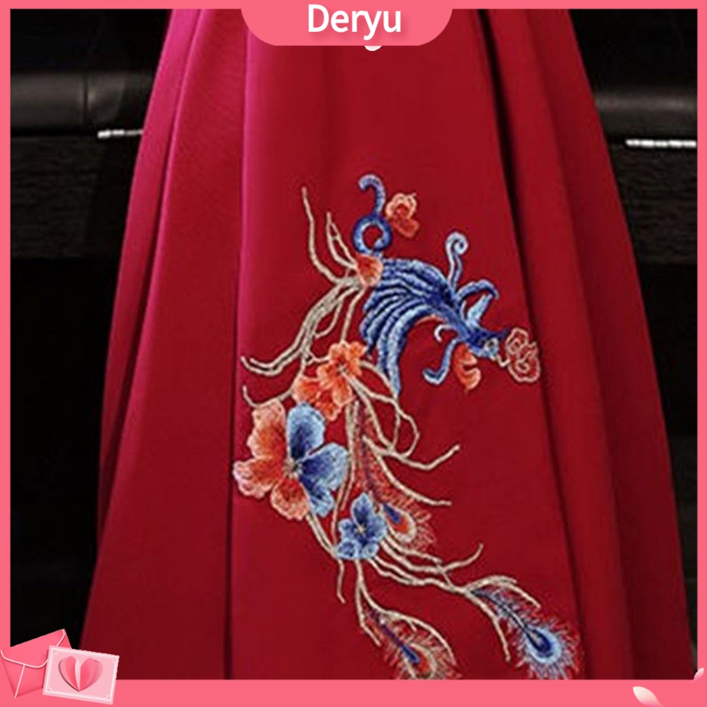 Cá Tuyết| 1 Cặp Miếng Vá Thêu Hình Chim Phượng Hoàng Bằng Polyester Trang Trí Sườn Xám