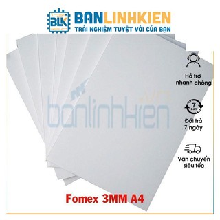 Fomex Dẻo 3MM A4, A5 (Làm Mô Hình)