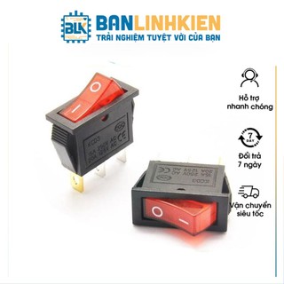 Công Tắc Bập Bênh 15A 250V KCD3-101N Đỏ Đen