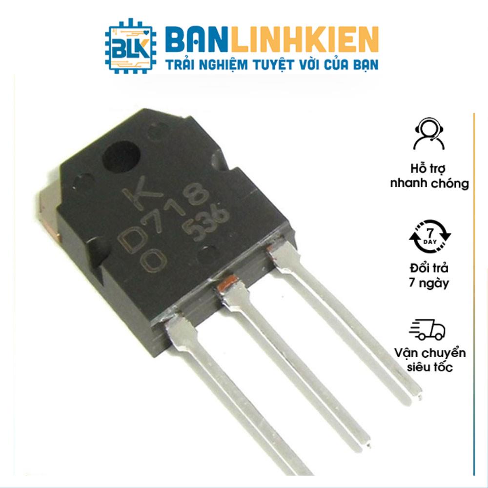 [Sò Công Suất] D718 TO247 TRANS NPN 8A 120V  (3 chiếc)  BANLINHKIEN