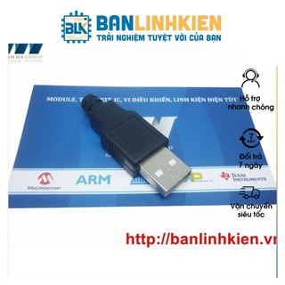 Combo 5 Chiếc Đầu Jack USB A Đực kèm vỏ