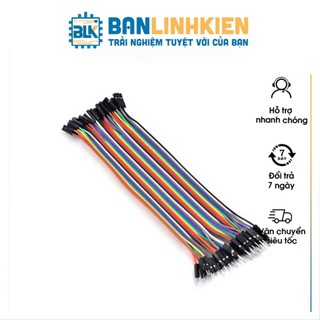 Dây Cắm Bo Test Nhiều Màu  20CM Đực Đực Tệp 40 Sợi