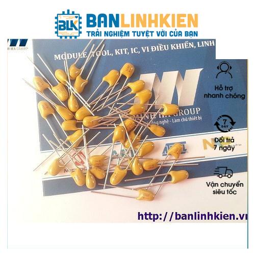 Tụ Tantalum 104-100nF 50V 20% DIP5.08