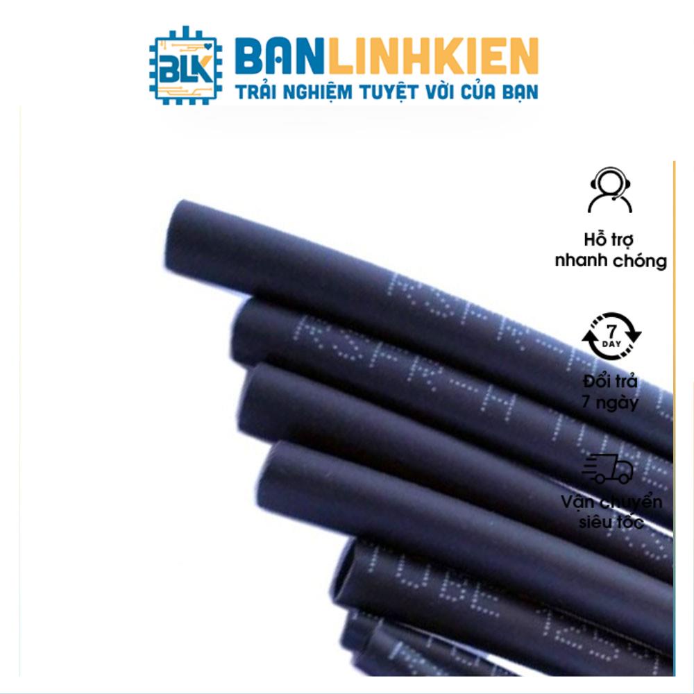Dây Co Nhiệt (Gen Co Nhiệt) Phi 10 Đen 1 Mét