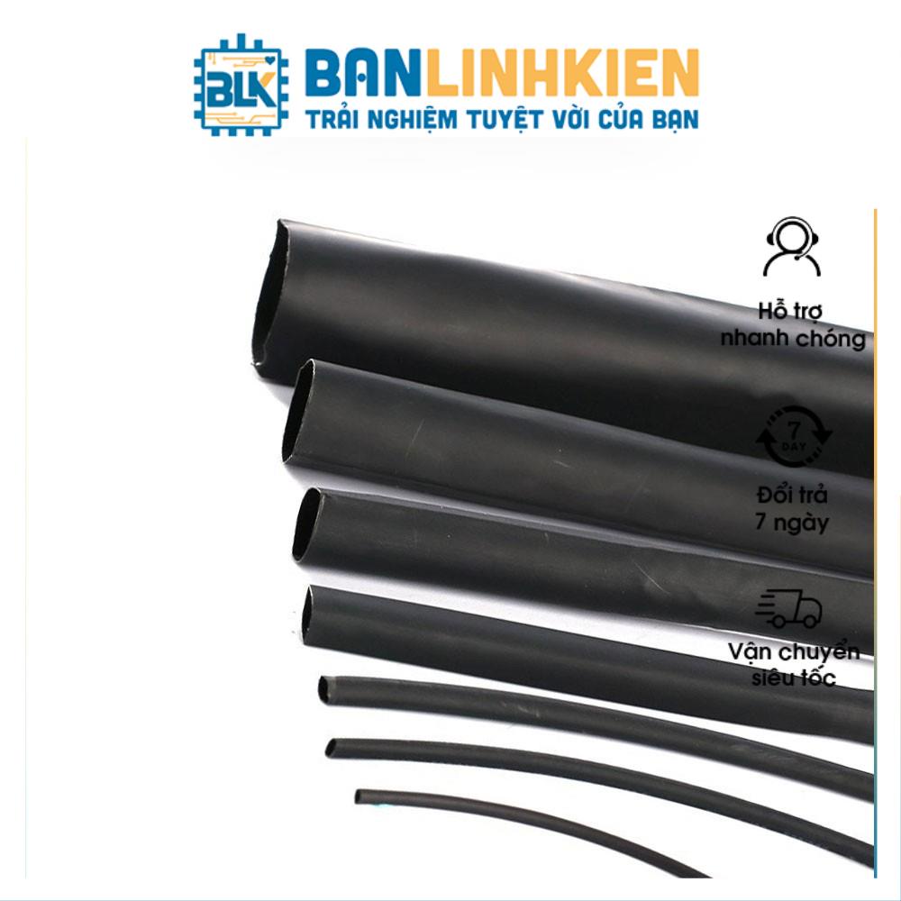 Dây Co Nhiệt (Gen Co Nhiệt) Phi 5 Đen 1 Mét