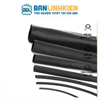 Dây co nhiệt phi 5 đen 1 mét