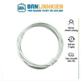 Dây Điện 0.5MM Trắng Dùng nối mạch-câu mạch( Cuộn 5 Mét)