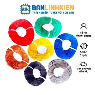 Dây Điện 0.3MM loại nhỏ đủ màu (Cuộn 5 Mét)